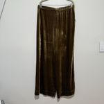 Faherty  Stretch Silk Velvet Genevieve Pant in Breen Golden Green Size XL Photo 4