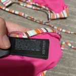 Hurley  Pink Orange Sunset Stripe High Neck Bikini Set, XS NWOT Photo 6