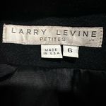 Larry Levine Vintage 80s/90s  Petite Sz:6P Black Wool Long Peacoat Jacket Coat. Photo 4