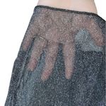 Victoria's Secret Victoria’s Secret Y2K Black Sheer Metallic Shimmer Long Sleeve Lingerie Top Photo 4