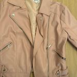 Super down Revolve Pink Leather jacket Photo 4