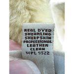 UGG  brown Shearling Sheepskin Leather Suede Hat  Size 0/S SKU8199 Photo 7