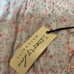 Liberty Love Maternity Floral Puff Sleeve Square Neck Ruffle Dress Size L - NWT Photo 2