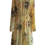 Haute Project Womens Dress XL Yellow Floral Cover Up Swim Beach Summer Casual Photo 1