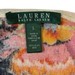 Ralph Lauren Lauren  Women's Large Silk Paisley Print Long‎ Sleeve Tunic Top Photo 3