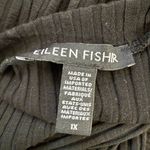 Eileen Fisher Short Sleeve Ribbed Midi Dress Women's 1X Black Lagenlook Jersey Photo 10