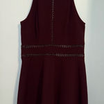 A Byer A. Byer Deep Red Backless Dress Photo 0