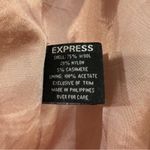 EXPRESS Button Front Wool/Cashmere Blend Pea Coat Faux Fur Trim Women’s 6 Pink Photo 7