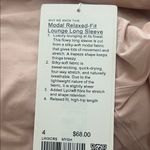 Lululemon  Athletica Pink Pleated Long Sleeve Blouse Photo 2