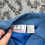 Vintage JPL Fashion Silk Tracksuit Blue Large Photo 3