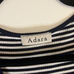 Adara blue and white horizontal striped tight fitting above the knee dress Photo 2