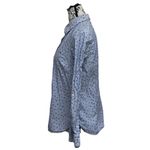 Tommy Hilfiger  Blue Striped Anchor Print Shirt Women’s S – Nautical Coastal Photo 3