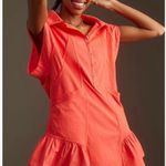 Anthropologie Daily Practice Mini Dress Women Orange Tango Cotton Vacay Size Med Photo 1