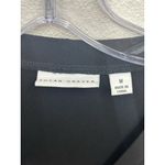 Susan Graver  Liquid Knit Button Front Dress Size Medium Black/gold Office Career Photo 5