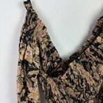 Free People NWT  East To West Smocked Top Off the Shoulder Black Size Medium M Photo 8