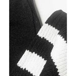 American Apparel Vintage NEW Thigh High Thick Socks Black White Stripes rare y2k Photo 3