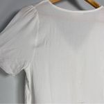 Urban Romantics White Button Up Short Sleeve Blouse Top Minimal Coastal Grandma Cottagecore Chic Photo 5