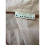 Bryn Walker S Pink 100% Linen Top Shell Button Up Long Sleeve Classic Oversize Photo 6