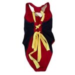 Fabletics NWT  Women’s size Extra Small Gabriella II 1PC Swimsuit Blue & Red Photo 7