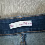 SO  Shorts High Rise Curvy Dark Wash Ripped Distressed Denim Jean Shorts Photo 2