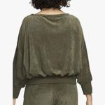 Nike Terry Oversized Boatneck Dolman Sleeve Top Olive Photo 1