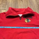 47 Brand 47 Chicago Blackhawks Red Pullover Quarter Zip Sweatshirt Womens Size Small Photo 7