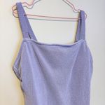 Kona Sol  Swim One Piece Ribbed Bathing Swim Suit Lilac Light Purple Womens 20 Photo 1