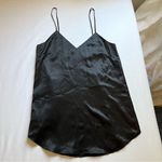 Michelle Mason  black silk sleeveless mini slip dress Photo 0