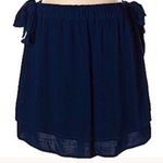 Splendid REVOLVE navy blue tiered side tie skirt Photo 0