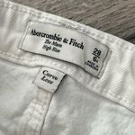Abercrombie & Fitch Curve Love The Mom High Rise Distressed Jeans | White | 28/6 Photo 8