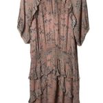 Pam & Gela  Smocked Yoke dress pink dragonfly print size medium Photo 2