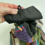 Patchwork Backpack Sack Boho Artsy Ethnic Festival International Nepal Pockets Black Photo 11