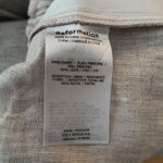 Reformation Womens Khaki Linen Elastic Waist Pull On Shorts Small Photo 3