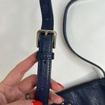 Kate Spade Lombard Street Cayli Crossbody Bag Navy Pebbled Leather Purse READ Photo 5