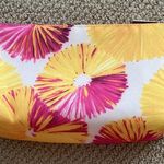 Clinique Lulu DK for  Floral Cosmetic Bag Like New Pink and Yellow Photo 2