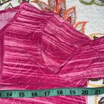 Sami & Jo  size medium womens fuchsia short sleeve blouse lightweight stretchy Photo 2