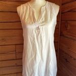 Cloth & Stone Anthropologie  long white sleeveless Tunic Mini Dress with v neck​ Photo 0