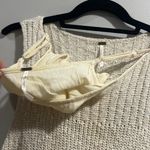 Free People  Oatmeal Cream Combo Raffle Sweater Lined Dress Size small Photo 8