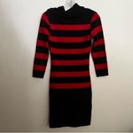 Hera Collection Striped Cowl Neck Sweater Dress Size: S Photo 7