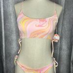 NEW B Swim Bikini Set Crop Side Tie Bottoms Photo 0