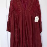 Altar'd State Altar’d state | burgundy swing dress Photo 3