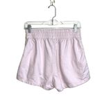 Adidas Essential Slim 3-Stripes 100% Cotton Lilac Purple Shorts Photo 5