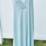 Soft Surroundings Women's Blue Sleeveless Dress Casual Linen Blend Summer Photo 3