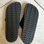 Beranmey Cork Footbed 2 Straps Adjustable Buckle Women Sandals, Size 42 Black Photo 4