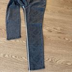 Vera Wang Simply  Pants Denim Metallic Skinny Black Women's Size 10 Photo 2