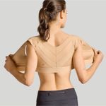 Tommie Copper Shoulder Support‎ Compression Bra Front Zipper Nude Tan Size XL Photo 1