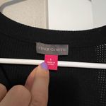 Vince Camuto Black and Gray Color Block Crew Neck Sweater Photo 1