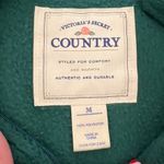 Victoria's Secret  Country Fleece Green 1/4 Zip Oversized Soft Pullover Medium Photo 6