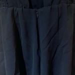 ZARA  Short Flutter Sleeve Lace Inset‎ Open Back Romper in Black Size XS Photo 6