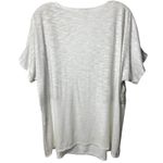 J. Jill White and Tan Embroidered Bohemian Milk Maid Renaissance Blouse XL Photo 4